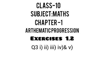 Class 10 chapter-1 Ex-1.2 Q3 Maths (Arithmetic - progression) NCERT || 10th all solution