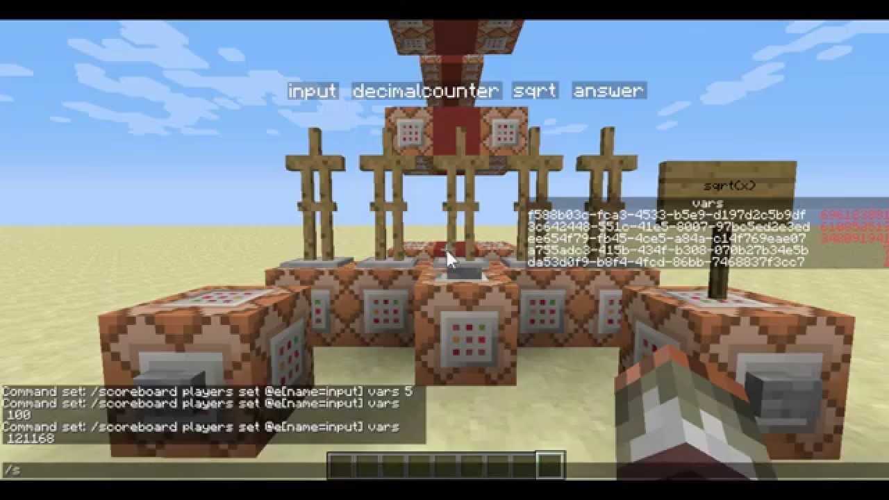 Minecraft Maths - square root - YouTube