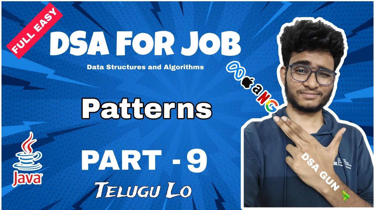 Patterns | Free Java dsa course in Telugu | Part - 9 | Engineering ...