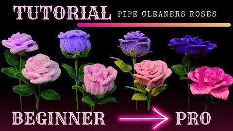 😍LEARN from Beginner to PRO | Tutorial of pipe cleaners roses for FREE