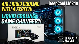 Best Liquid Cooler for Gaming PC With Display | Deepcool LM240 Review 