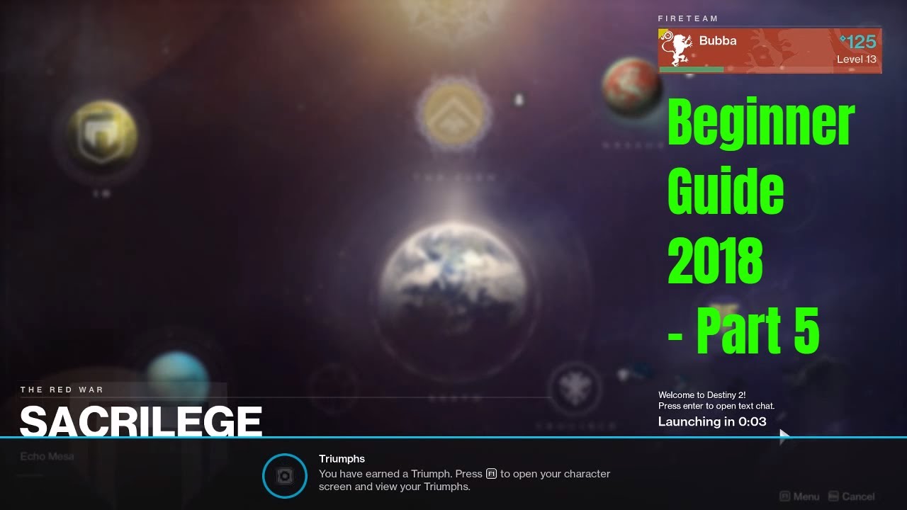 Destiny 2 - Beginner Guide 2018 - IO Red War campaign- Single player gameplay walkthrough part 11