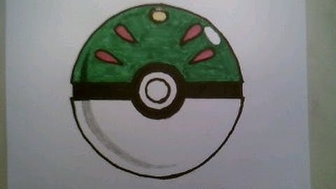 how to draw the Friend Ball Pokeball Go 3D Pokemon Easy Doodle Sketch Step By Tutorial Iphone Game