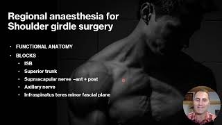 Regional Anaesthesia for the Shoulder girdle surgery. André Theron (SA)