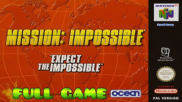 Mission: Impossible | N64 | 4K60ᶠᵖˢ UHD🔴 | Longplay Walkthrough Playthrough Full Movie Game