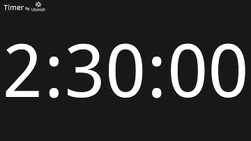 2 Hour 30 Minute Countup Timer