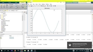 Generate sine wave & cosine wave in Matlab