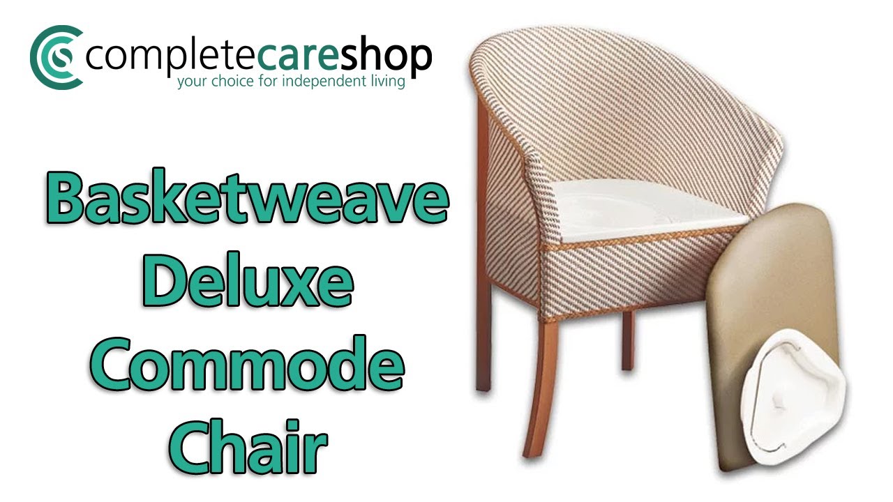 Basketweave Deluxe Commode Chair Stylish Bedroom Commode Youtube