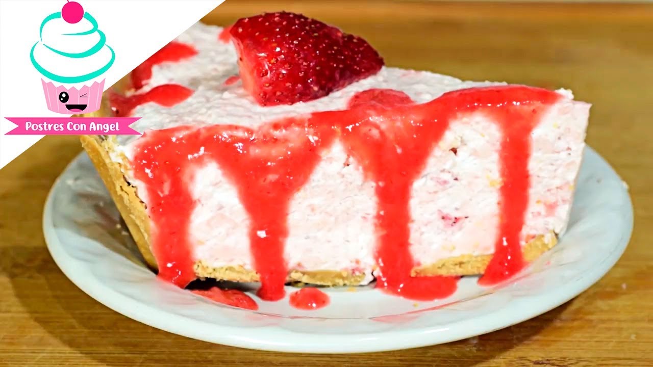 Pastel de Fresa Cremoso SIN HORNO
