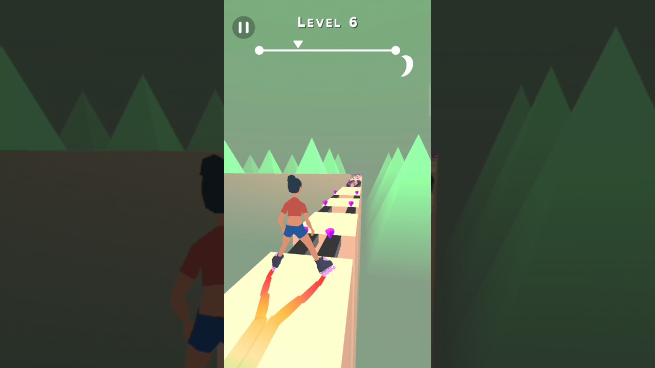 Sky Roller Gameplay ☁️☁️🛼🛼