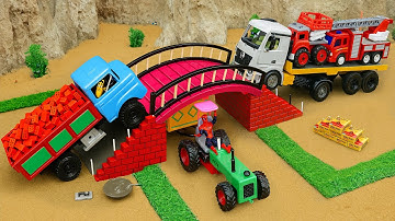 diy mini tractor making overhead bridge construction science project