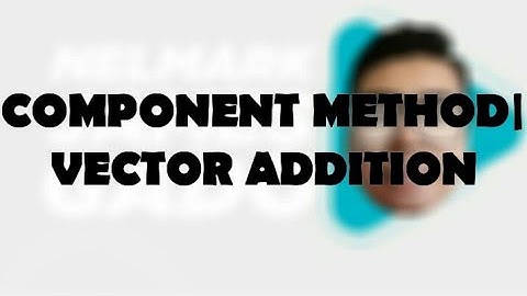 Component Method | Vector Addition