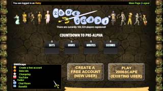 2006scape - Pre-Alpha Existing User and Log-In Screen
