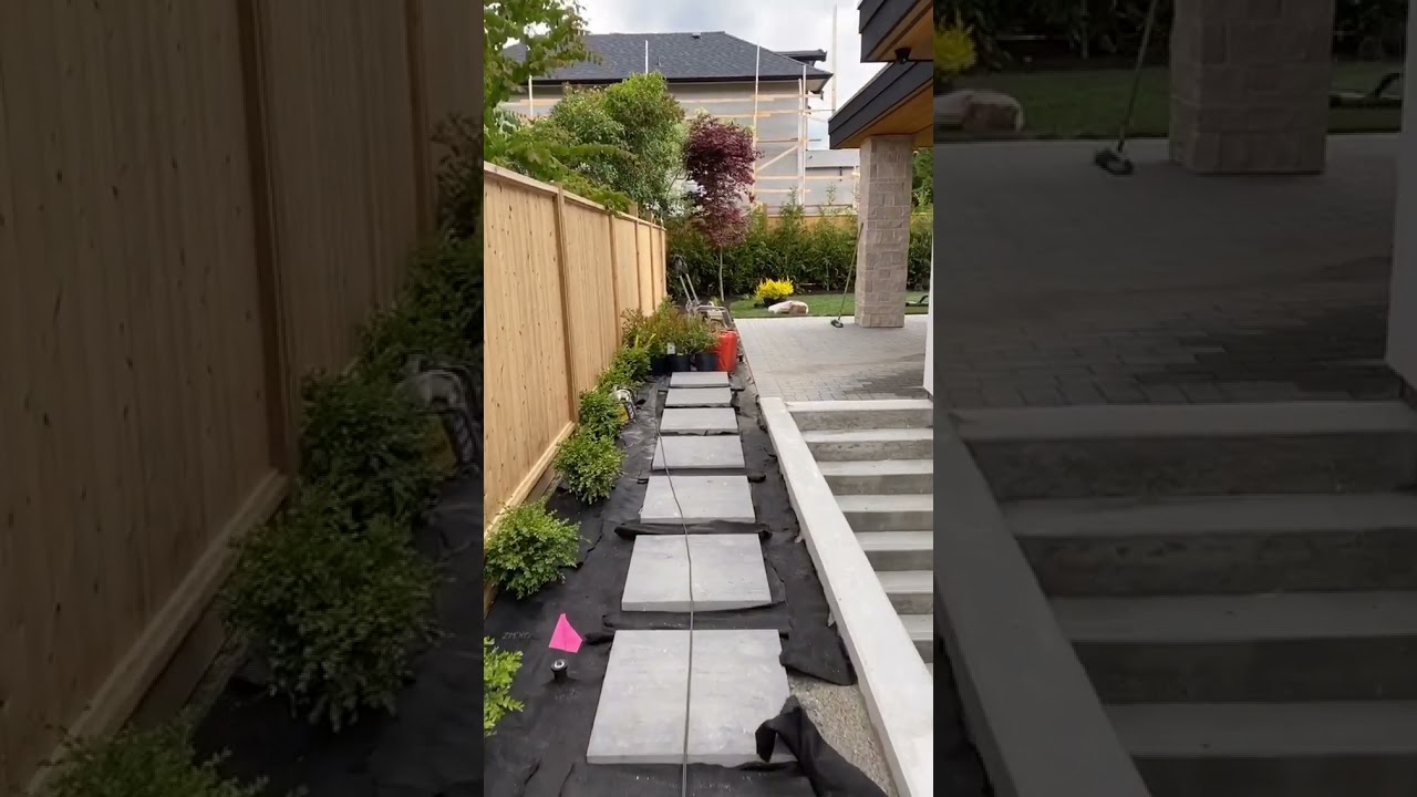 Pavers Landscaping Home In North Vancouver - Marigold Modern Farmhouse Project Goldcon Construction