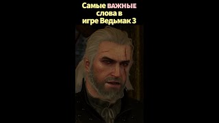 Эти слова должен знать каждый! 😂 - Ведьмак 3 : Дикая Охота #shorts #witcher3