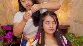 María Elisa's energy purification & ASMR relaxation massage with soft whispering sounds screenshot 5