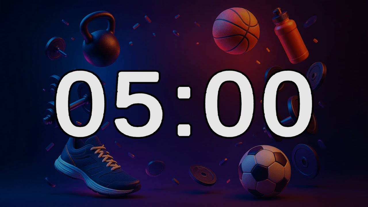 5 Minutes Workout Timer | Quick Exercise Interval | Train With Me (5 Min)