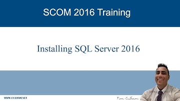 Installing SQL Server 2016 for SCOM 2016