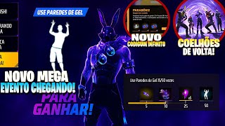 😡 NÃO DA MAIS GARENA! NOVOS CODIGUIN INIFINITO, EVENTO DOS COELHÕES CHEGANDO, NOVIDADES FREE FIRE
