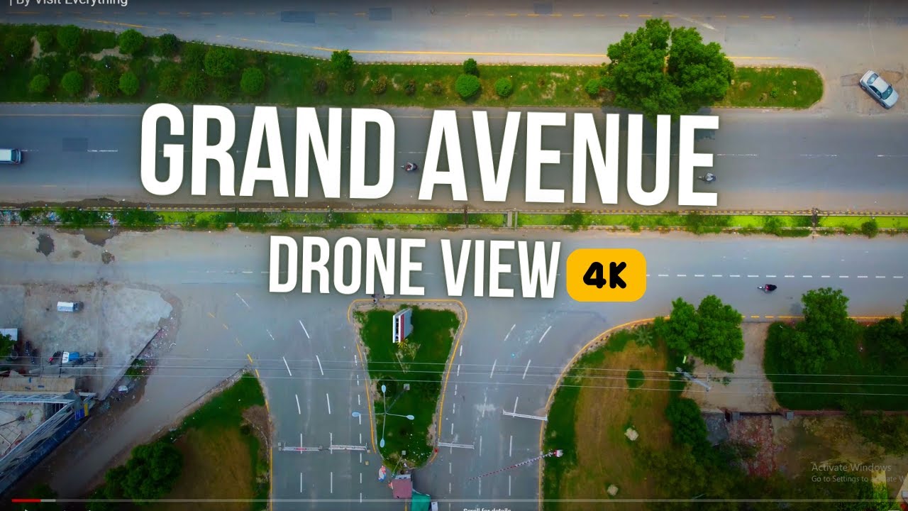 GRAND AVENUE LAHORE DRONE VIEW 4K FOOTAGE YouTube