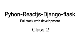 Fullstack React - Python - Django - Flask Web development Fullstack React Python Django Flask Web Development