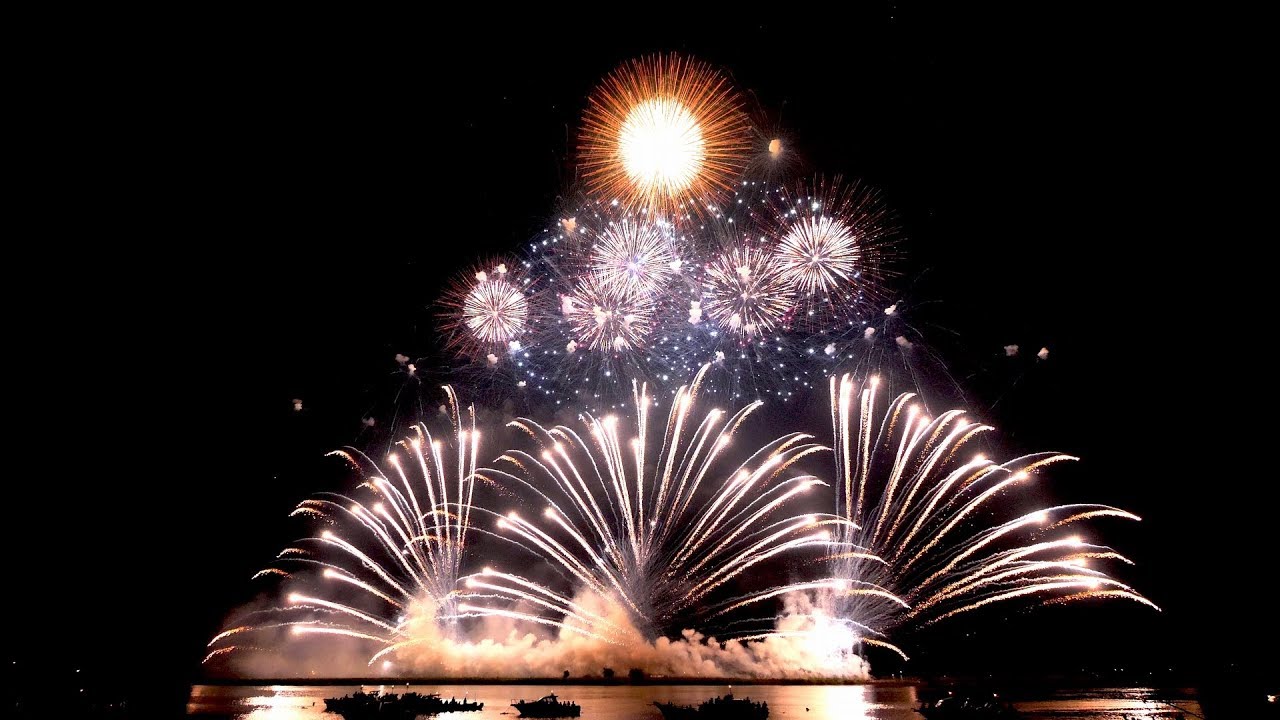 [VR180] 2019 桑名水郷花火大会 NTN 2尺玉同時打上ミュージック花火 第1部～第2部 全編