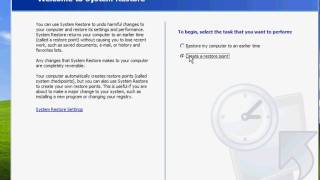 How To Do A System Restore in Windows XP