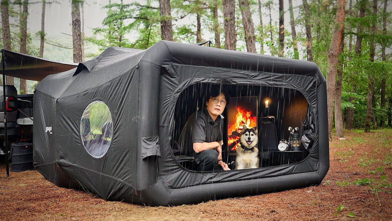 КЕМПИНГ ПОД ДОЖДЕМ с НОВОЙ КАПСУЛОЙ-ПАЛАТОЙ