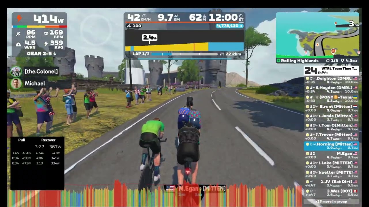 Zwift - TTT: WTRL Team Time Trial - Zone 10 (FRAPPE) on Rolling Highlands in Scotland