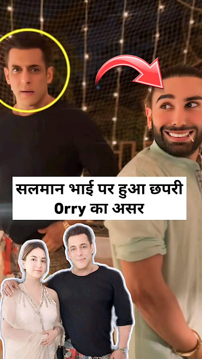 Salman bhai was affected by Chapri Orry #salmankhan #orry #eid #fashion