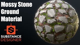 Substance Designer #20  Mossy Stone Ground