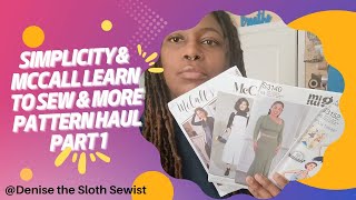 Simplicity& McCall Learn to Sew & more Pattern Haul Part 1 #patternhaul  #simplicitypatterns #diy 