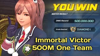 [Kof All Star] Immortal Victor 500M One Team Clear ft. BS Zero, SS Honoka, SS Kyo