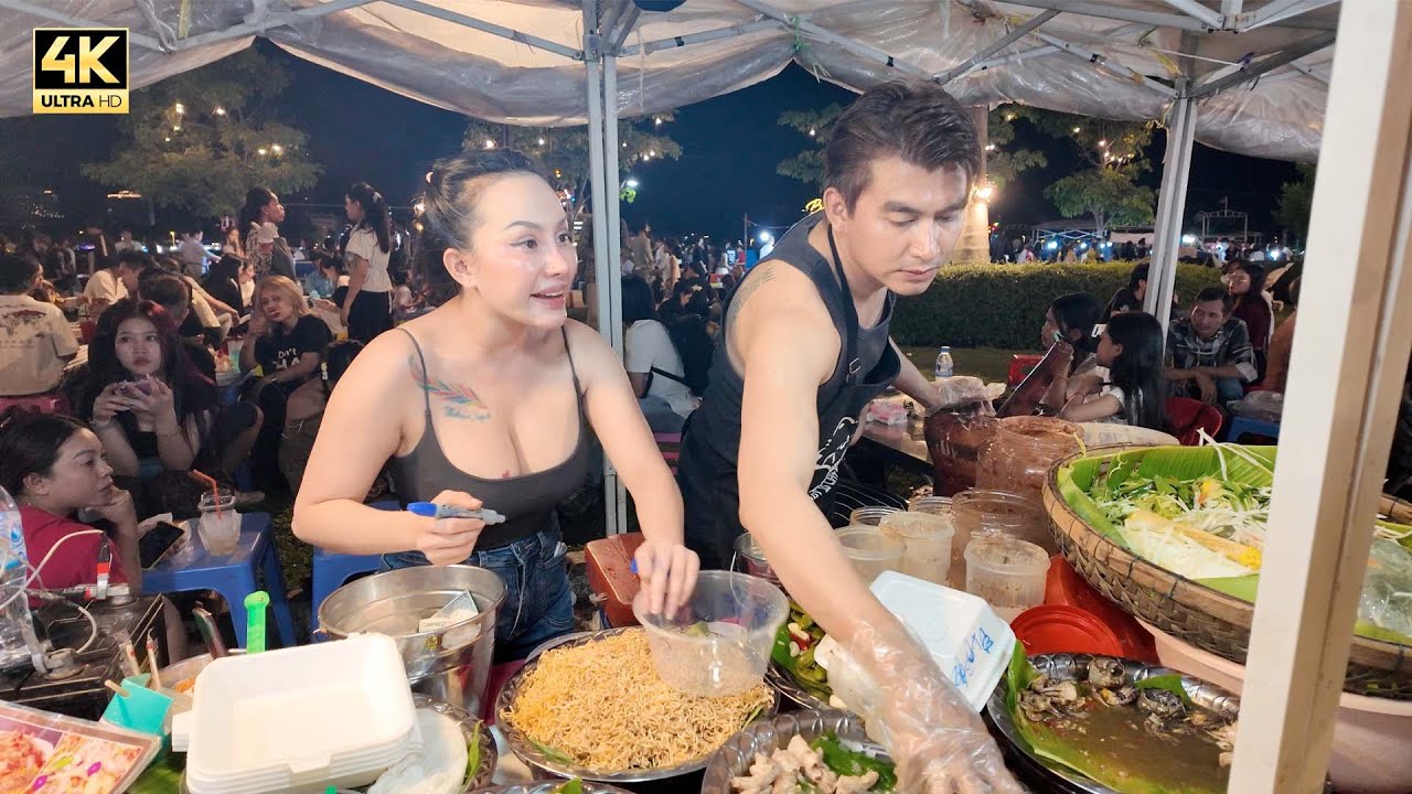 Night Market Adventures in Phnom Penh 🌙  Cambodian Street Food & Local Life 2025