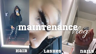 Maintenance Vlog☆hair, lashes,nails,eyebrows
