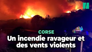 La Corse touchée par un violent incendie en pleine vigilance orange pour vents violents
