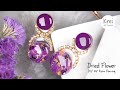 【UV レジン】UV Resin - DIY Dried Flower Earring with Sea Lavender.シーラベンダー(ドライフラワー)を使って、DIYでピアスを作りました。