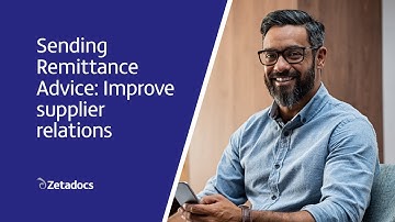 Sending Remittance Advice using Zetadocs