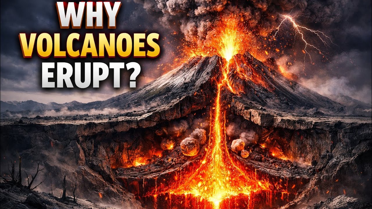 Why Do Volcanoes Erupt? Explained Simply - YouTube