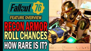 Brotherhood Recon Armor: What are the Exact Roll Rates? | Feature Overview | Fallout 76 Steel Dawn