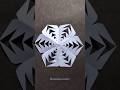 3D paper snowflake / how to make paper snowflakes #christmas #papercrafts #diy