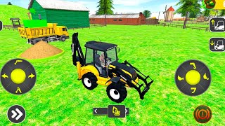 New Bulldozer Jcb 3DX Backhoe Loader Driving Game - Jcb Simulator Game -Android Gameplay