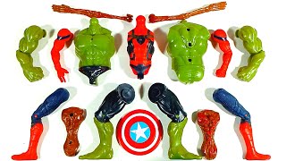 AVENGERS TOYS ASSEMBLE SIREN HEAD VS HULK SMASH VS SPIDERMAN