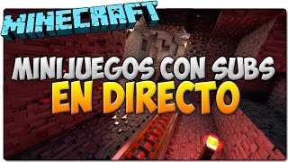 DIRECTO DE MINECRAFT: MINIJUEGOS CON SUBS | ¡Hoy en CUBECRAFT!