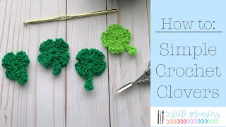 Simple Crocheted Clovers