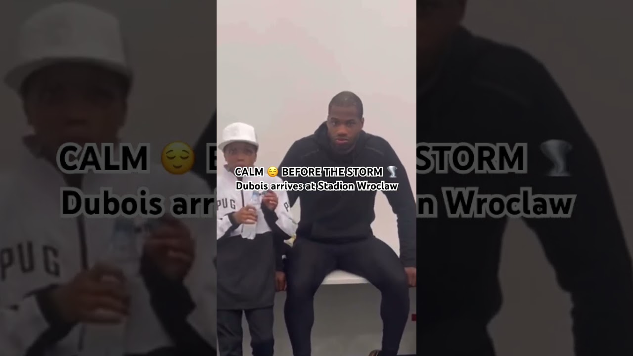 DANIEL DUBOIS ARRIVES AT Stadion Wroclaw to face champion Olexander Usyk (Credit Frank Warren)