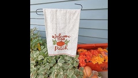 DIY No-Sew Garden Flag
