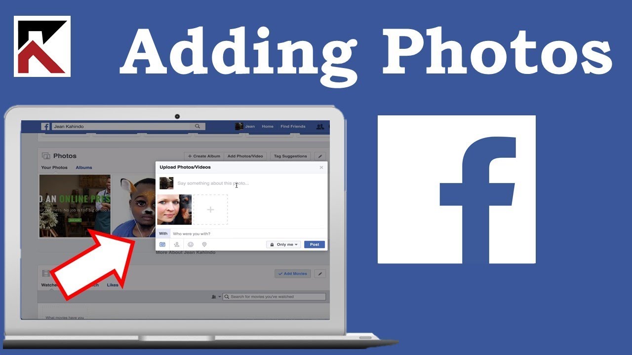 add photos to facebook review