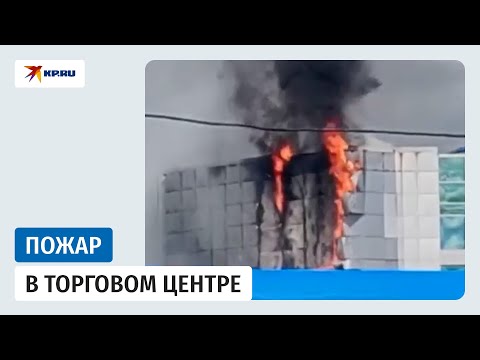 Пожар в ТЦ «Лапландия» в Кемерово сняли на видео очевидцы