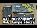 Do GPU Backplates Decrease Temperatures